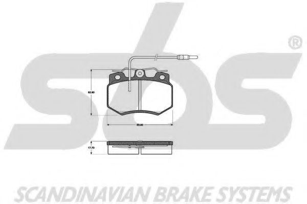 1501221919 SBS Brake Pad Set, disc brake