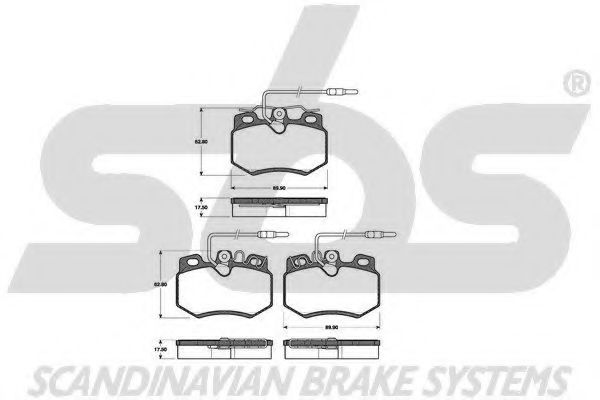 1501221924 SBS Brake Pad Set, disc brake