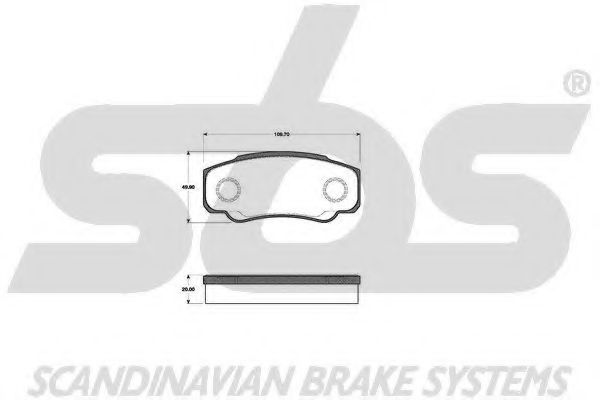1501221949 SBS Brake Pad Set, disc brake