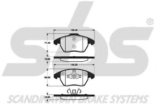 1501221953 SBS Brake Pad Set, disc brake