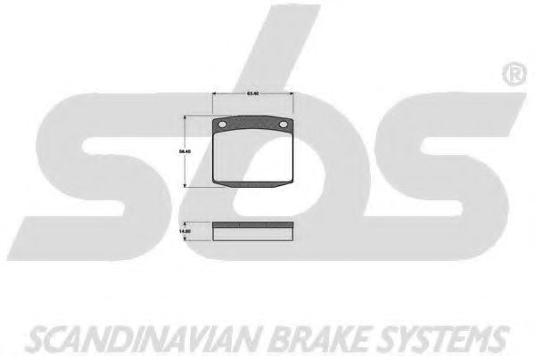 1501222202 SBS Brake Pad Set, disc brake