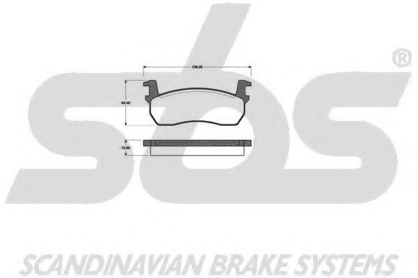 1501222204 SBS Brake Pad Set, disc brake