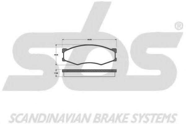 1501222212 SBS Brake System Brake Pad Set, disc brake