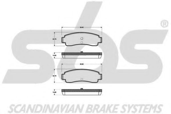 1501222218 SBS Brake System Brake Pad Set, disc brake