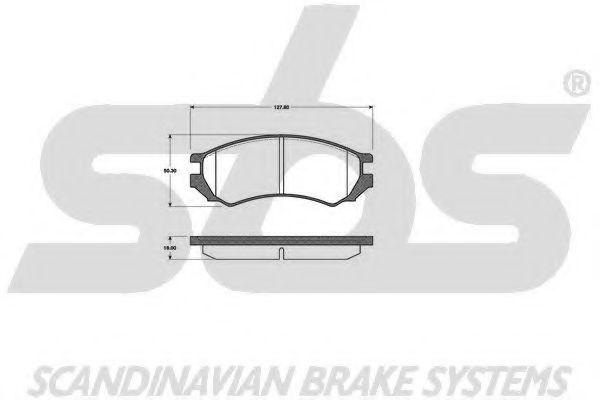 1501222219 SBS Brake Pad Set, disc brake