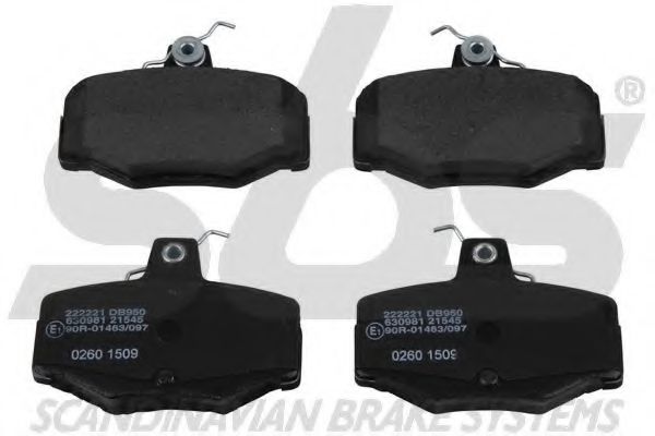 1501222221 SBS Brake Pad Set, disc brake