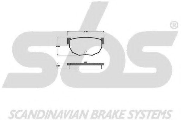 1501222229 SBS Brake Pad Set, disc brake