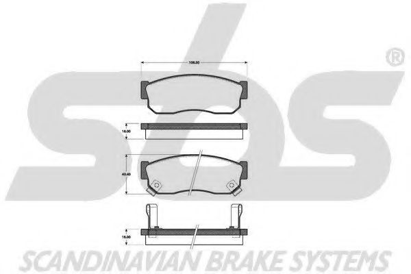 1501222231 SBS Brake Pad Set, disc brake