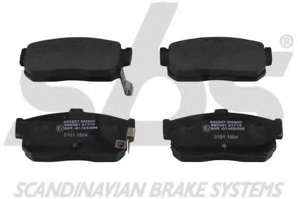 1501222237 SBS Brake Pad Set, disc brake