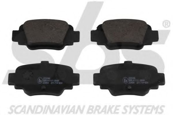 1501222246 SBS Brake System Brake Pad Set, disc brake