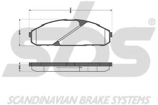 1501222249 SBS Brake Pad Set, disc brake