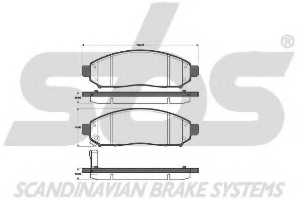 1501222264 SBS Brake Pad Set, disc brake