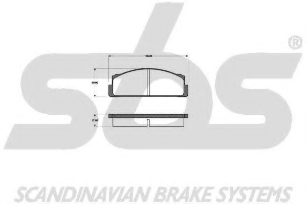 1501222305 SBS Brake Pad Set, disc brake