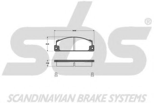 1501222315 SBS Brake System Brake Pad Set, disc brake