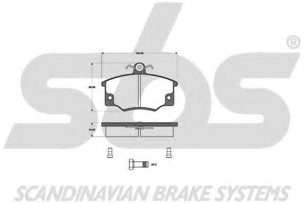 1501222316 SBS Brake Pad Set, disc brake