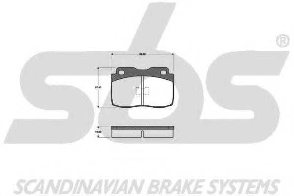 1501222319 SBS Brake Pad Set, disc brake