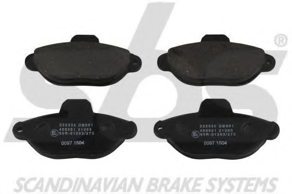 1501222335 SBS Brake System Brake Pad Set, disc brake