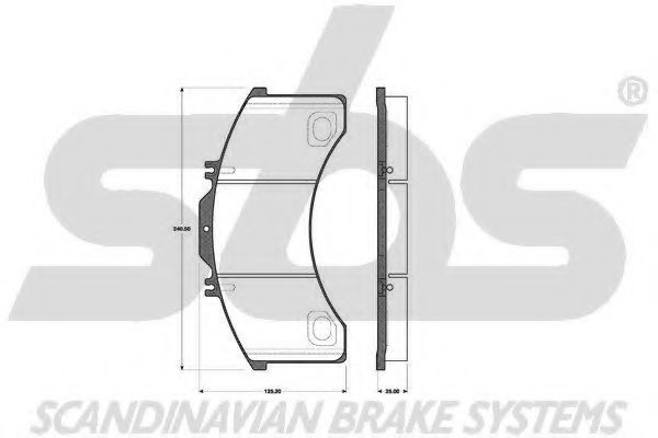 1501222346 SBS Brake System Brake Pad Set, disc brake