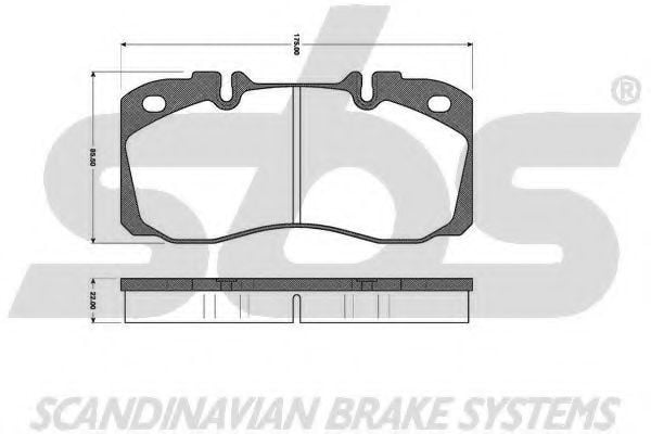 1501222361 SBS Brake Pad Set, disc brake