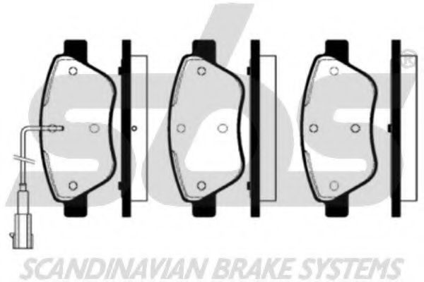 1501222365 SBS Brake Pad Set, disc brake