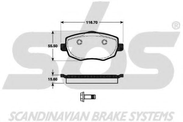 1501222373 SBS Brake Pad Set, disc brake