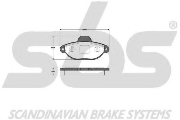 1501222374 SBS Brake Pad Set, disc brake