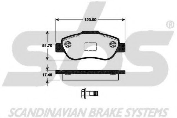 1501222375 SBS Brake Pad Set, disc brake