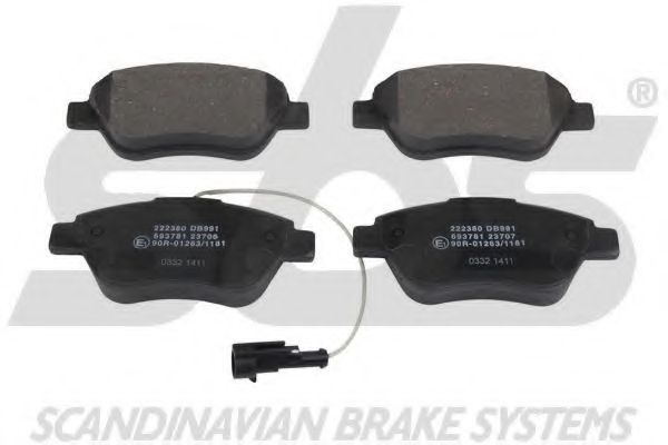 1501222380 SBS Brake Pad Set, disc brake