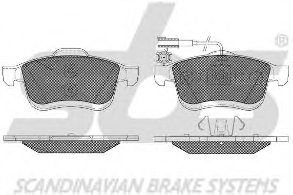 1501222390 SBS Brake Pad Set, disc brake