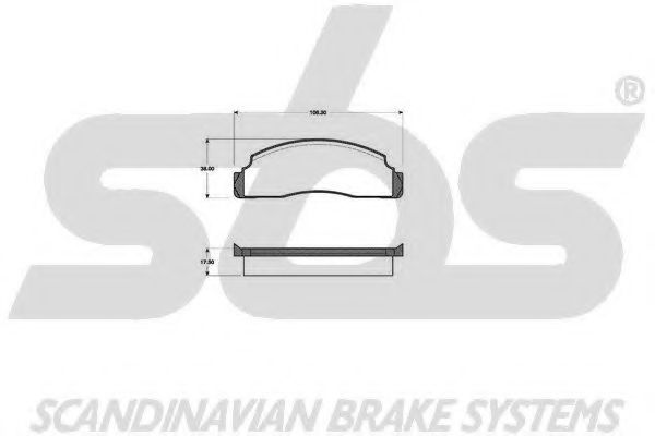 1501222501 SBS Brake Pad Set, disc brake