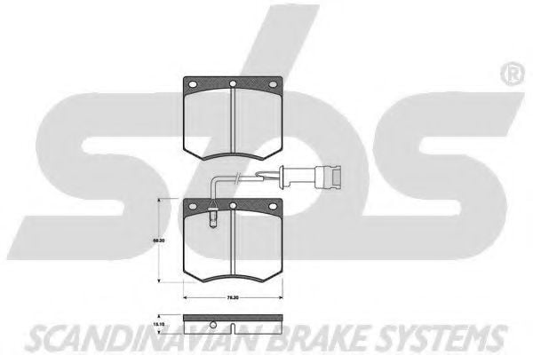 1501222509 SBS Brake Pad Set, disc brake
