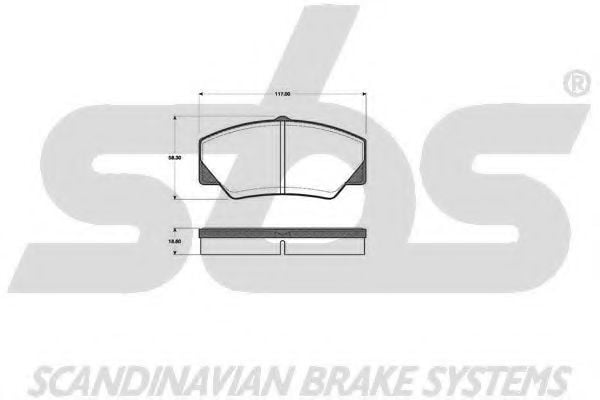1501222514 SBS Brake Pad Set, disc brake