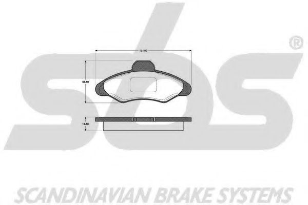 1501222518 SBS Brake System Brake Pad Set, disc brake