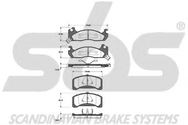1501222526 SBS Brake Pad Set, disc brake