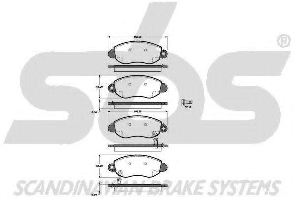 1501222559 SBS Brake Pad Set, disc brake