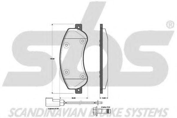 1501222566 SBS Brake Pad Set, disc brake