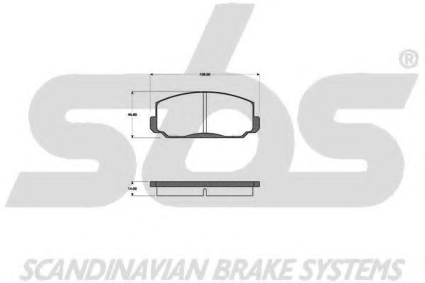 1501222602 SBS Brake System Brake Pad Set, disc brake
