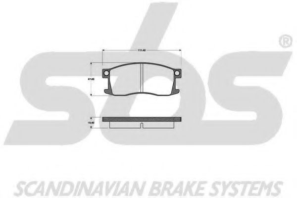 1501222605 SBS Brake Pad Set, disc brake