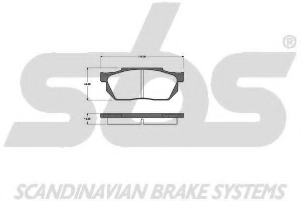 1501222609 SBS Brake Pad Set, disc brake