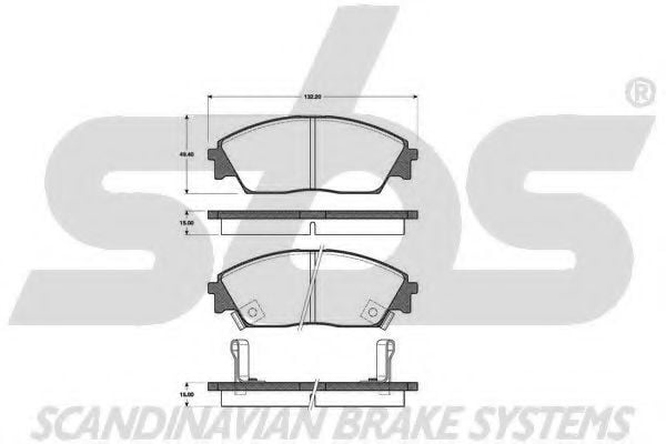1501222615 SBS Brake Pad Set, disc brake
