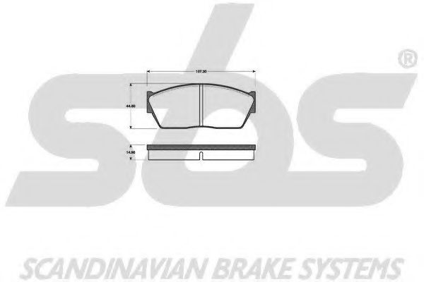 1501222620 SBS Brake System Brake Pad Set, disc brake
