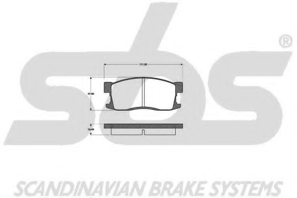 1501222622 SBS Brake Pad Set, disc brake