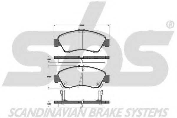 1501222625 SBS Brake Pad Set, disc brake