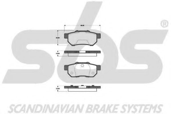 1501222627 SBS Brake Pad Set, disc brake