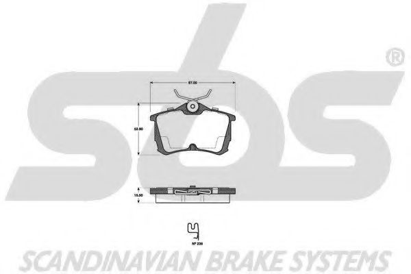 1501222631 SBS Brake Pad Set, disc brake