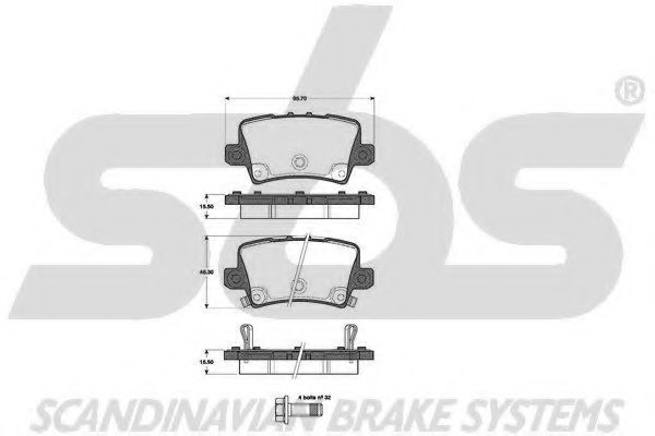 1501222639 SBS Brake Pad Set, disc brake