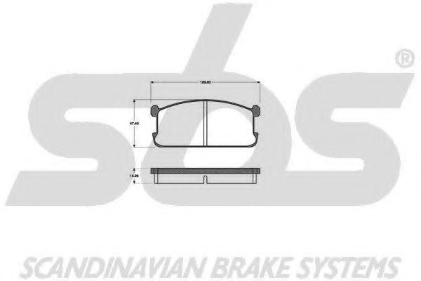 1501223001 SBS Brake Pad Set, disc brake