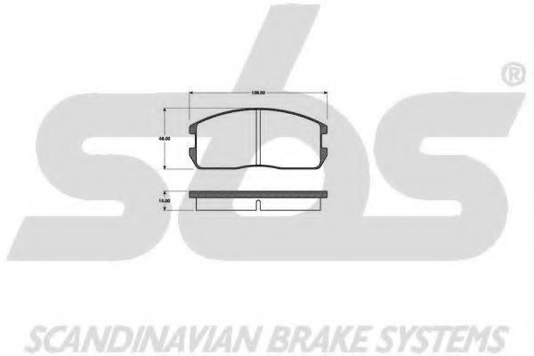 1501223003 SBS Brake Pad Set, disc brake