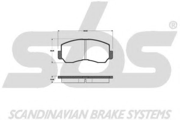 1501223005 SBS Brake Pad Set, disc brake