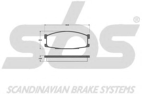 1501223007 SBS Brake Pad Set, disc brake